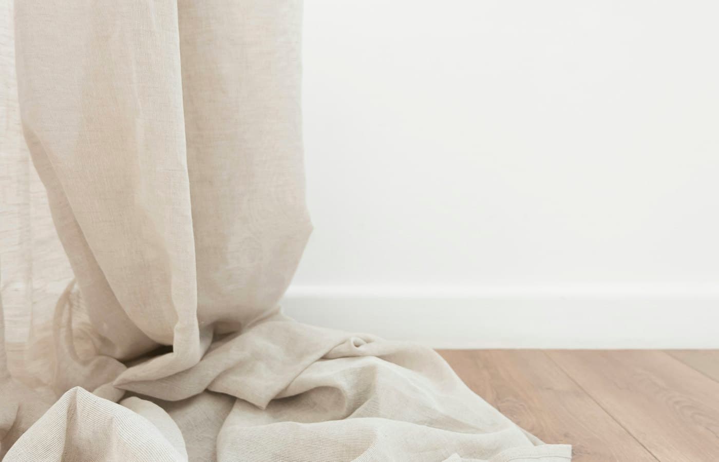 Beige curtain