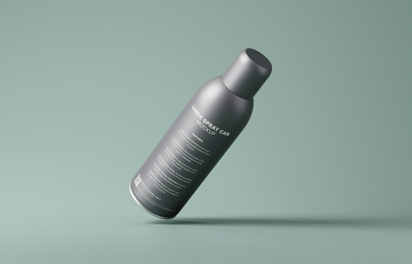 A bottle of shampoo on a green background
