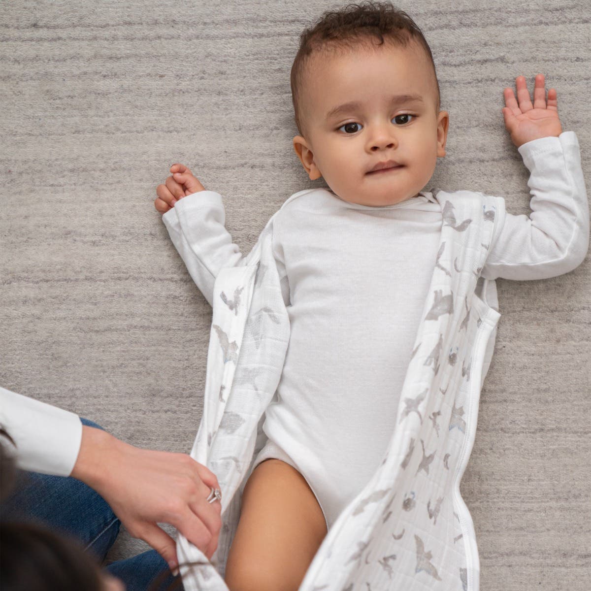 aden + anais organic cotton light sleep sack TOG 1.0