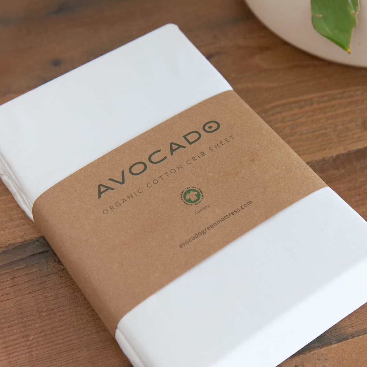 Avocado Organic Cotton Crib Sheet