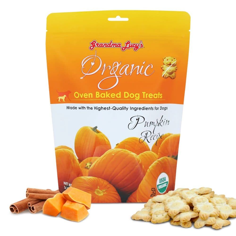 Grandma Lucy's Organic Oven Baked Dog Treats, Organic Pumpkin