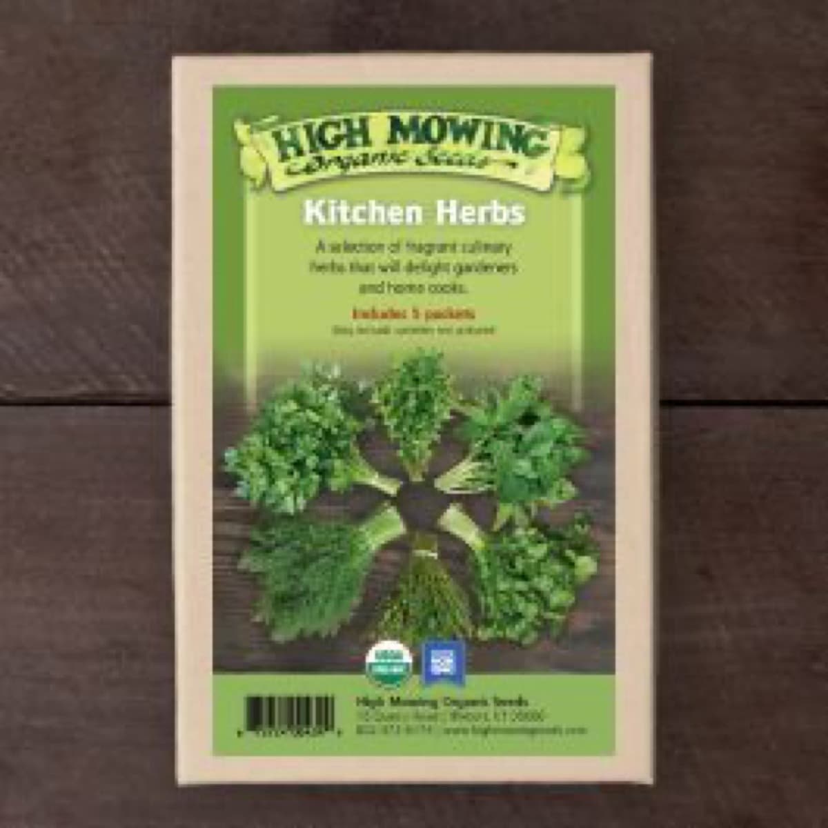 High Mowing Organic Seeds Kitchen Herbs Organic Seed Collection