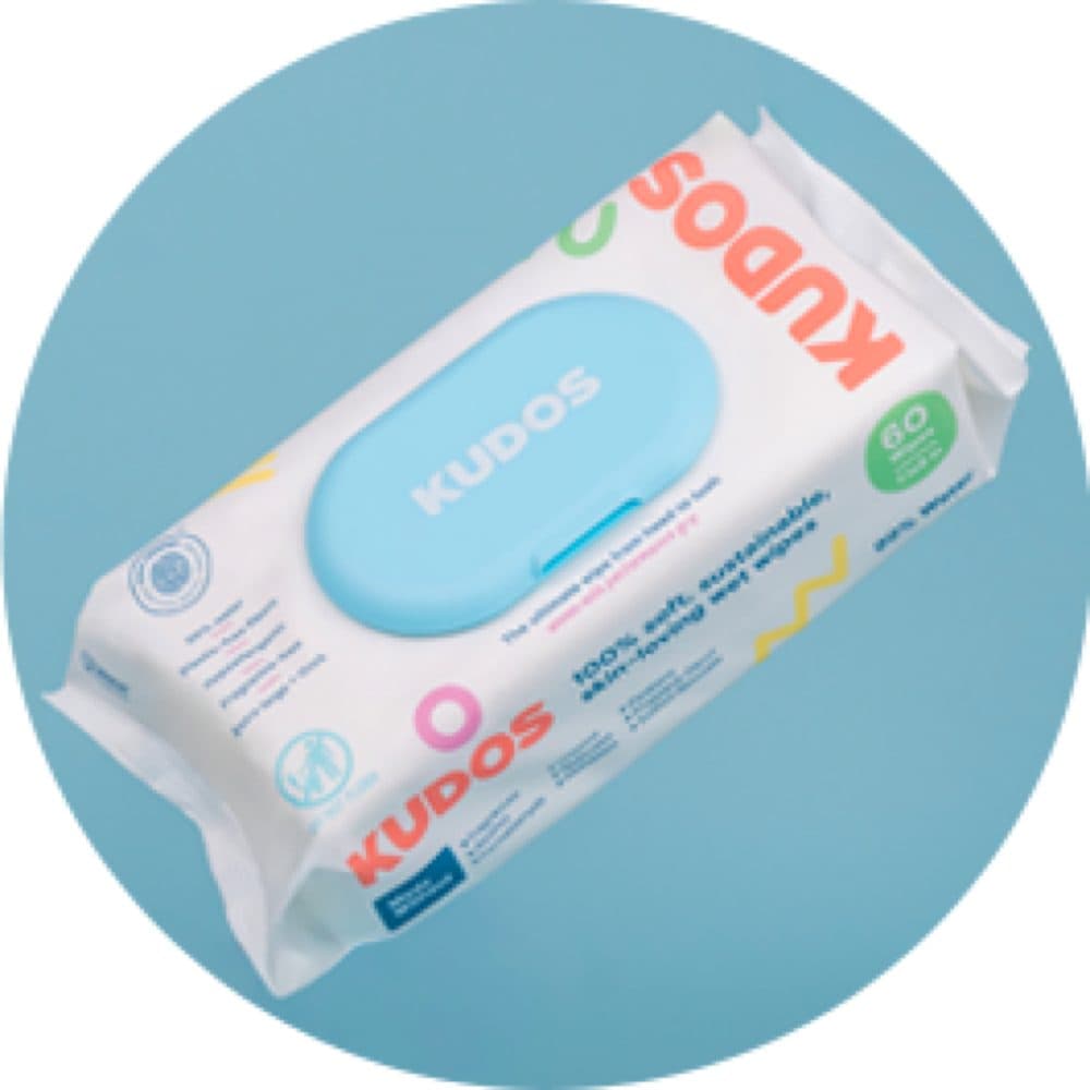 Kudos 100% Skin-Loving, Sustainable Wet Wipes
