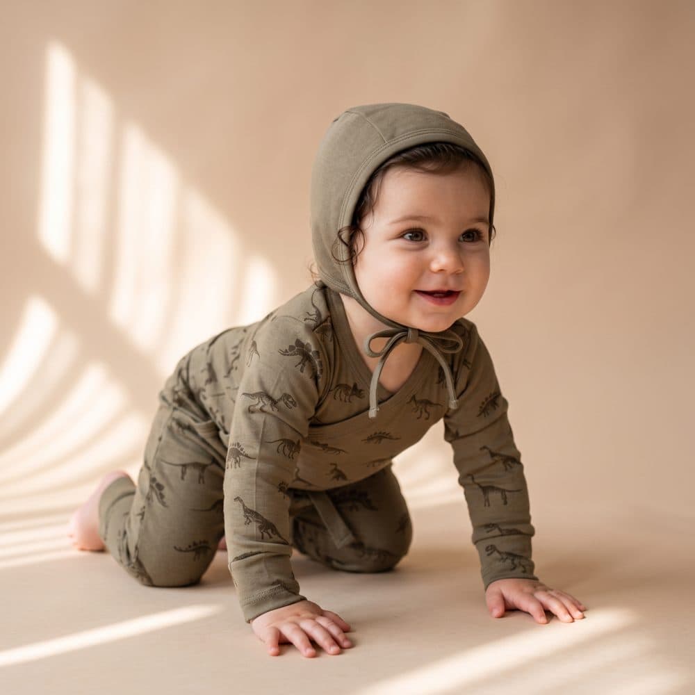 Makemake Organics Organic Kimono Onesie & Pants Set