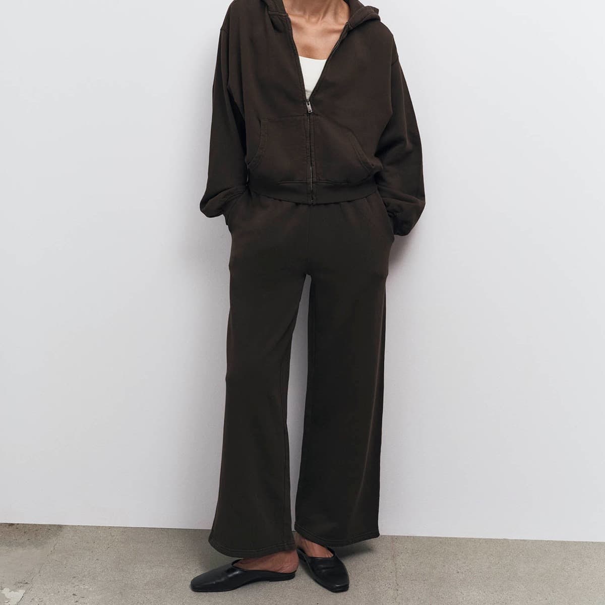 MATE the Label Organic Fleece Straight Leg Sweatpant