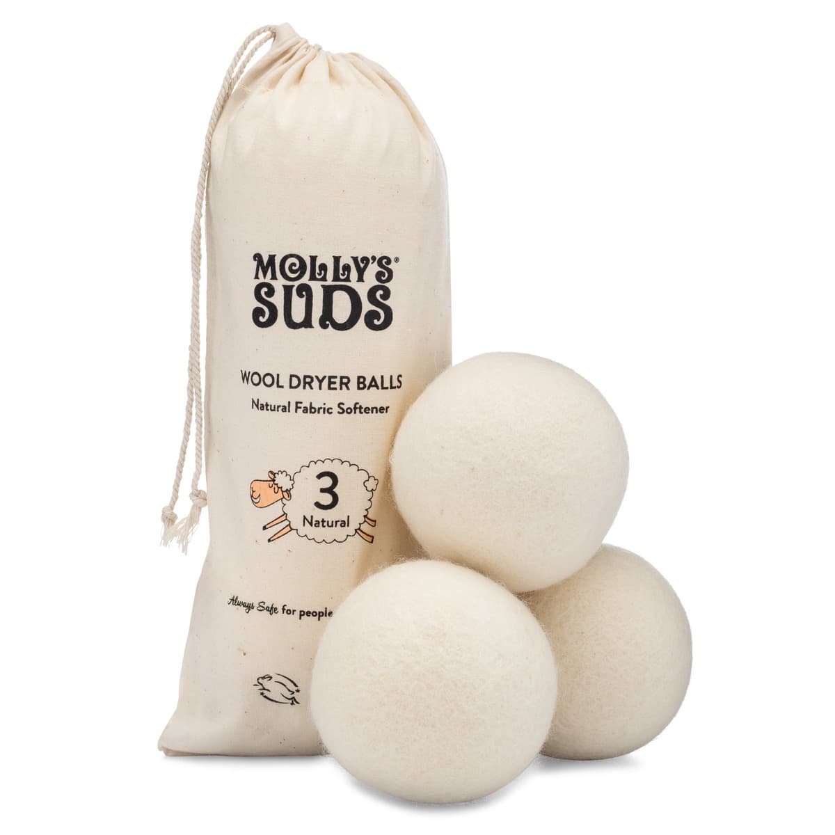 Molly's Suds Natural Wool Dryer Balls