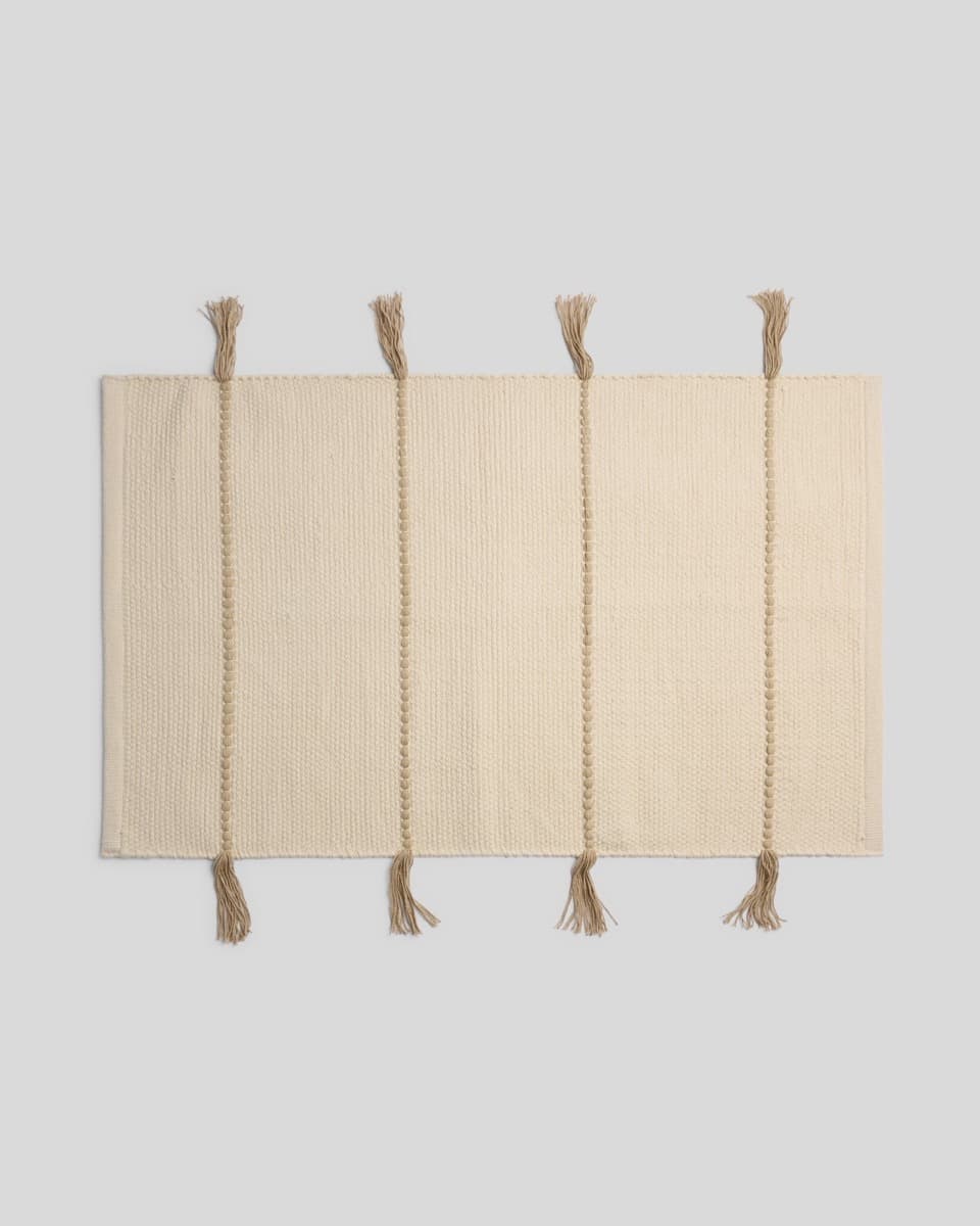Parachute Organic Tassel Bath Rug