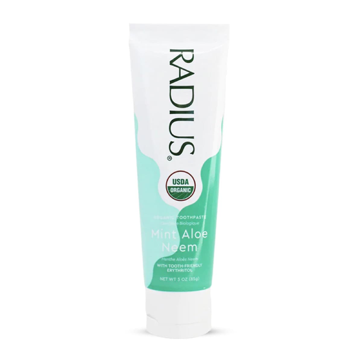 RADIUS USDA Organic Mint Aloe Neem Toothpaste