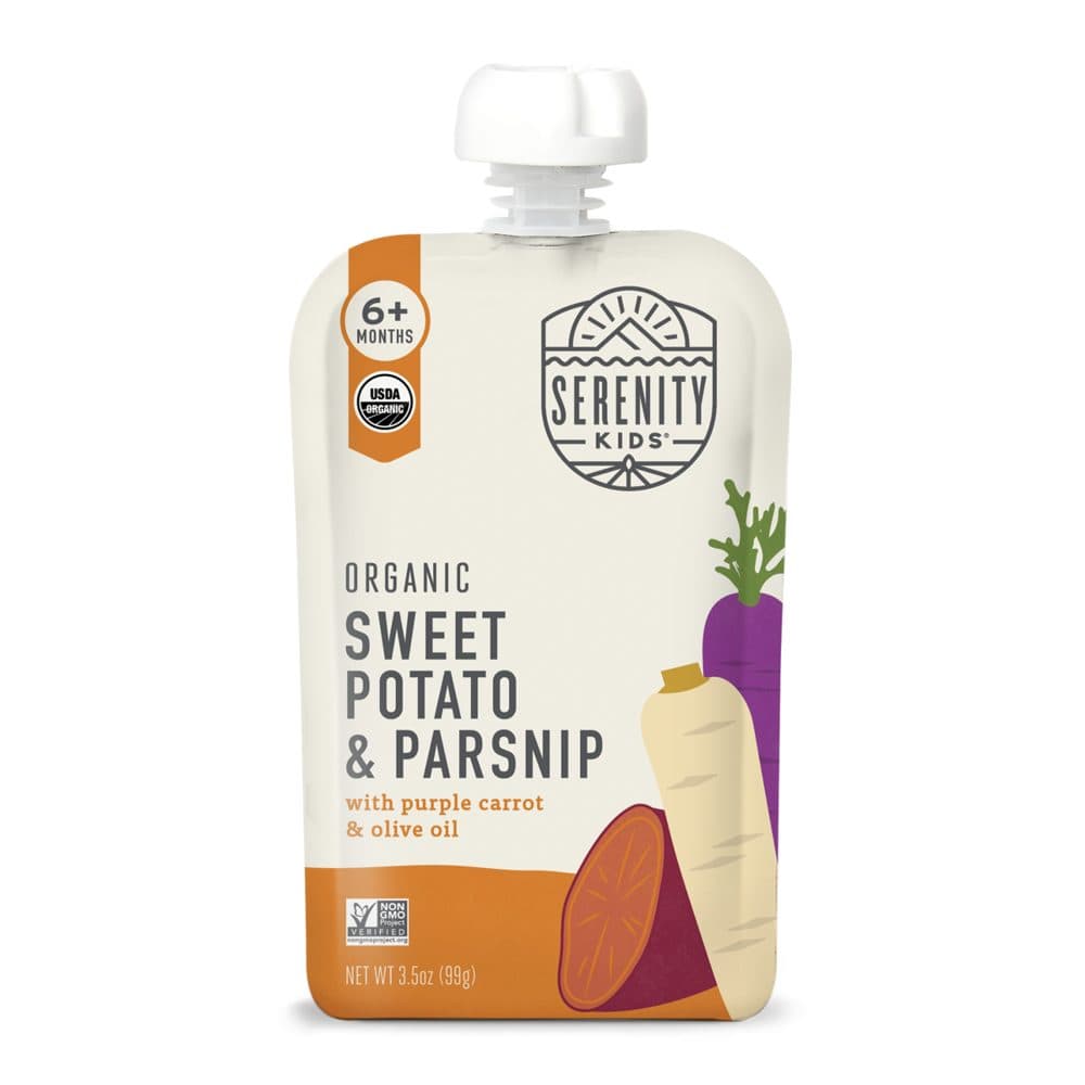 Serenity Kids Organic Sweet Potato Baby Food Pouch w/Parsnip